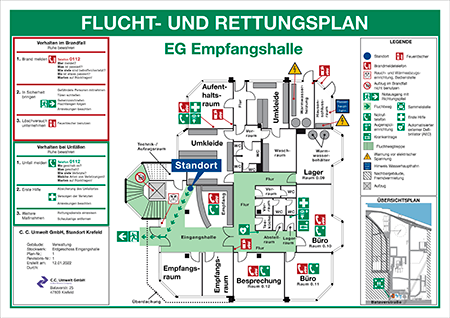 Bild für Flucht- und Rettungspläne